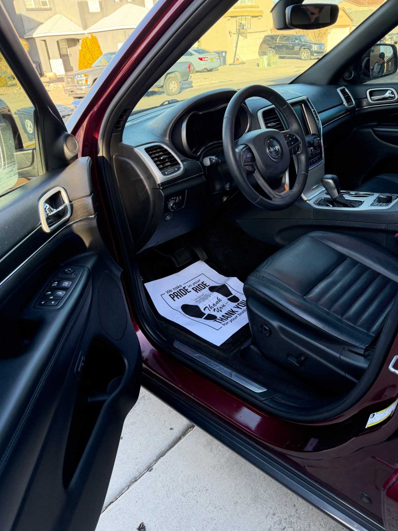 Jeep Grand Cherokee interior freshly detailed