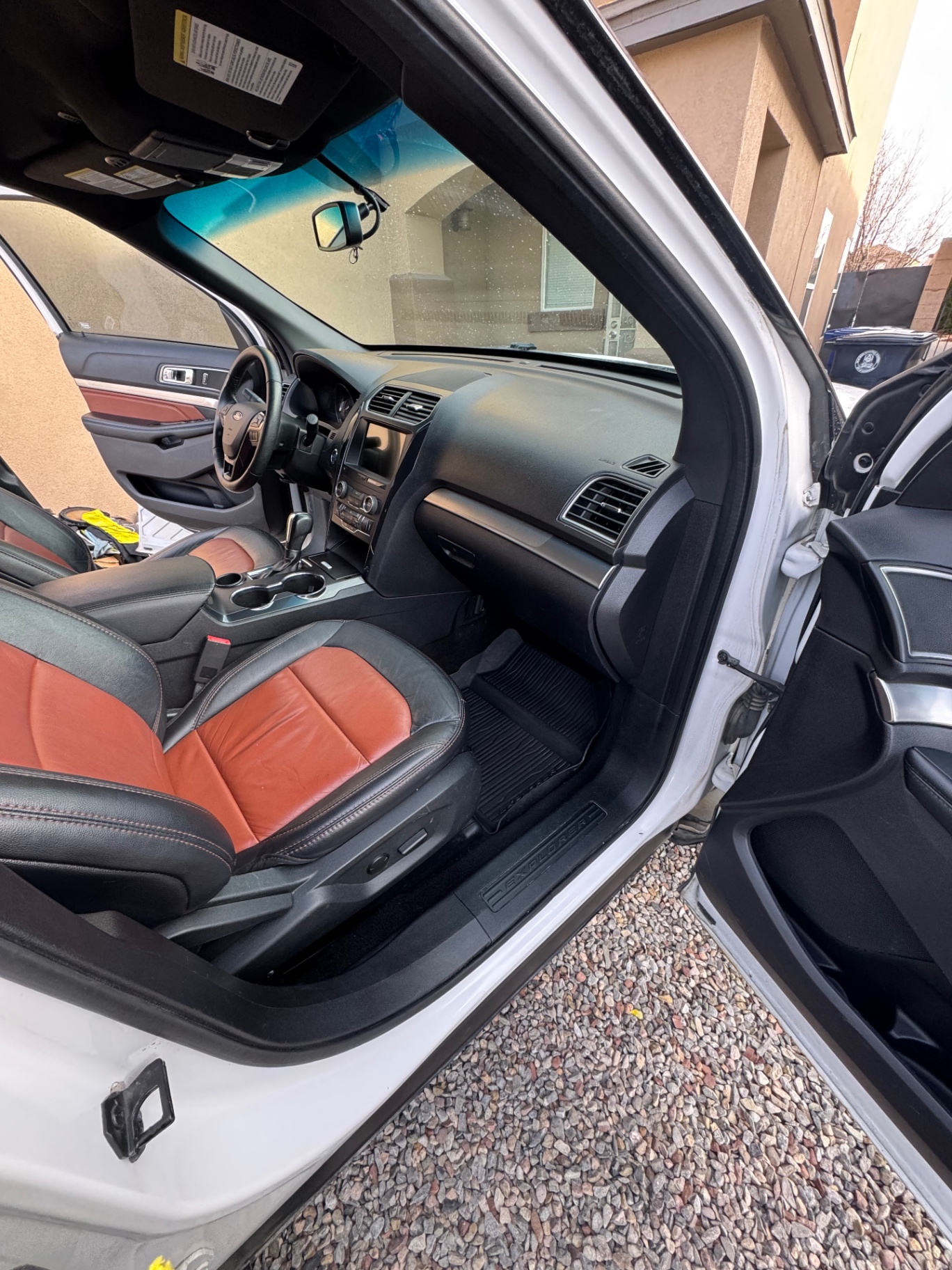 Ford Explorer two-tone leather front interior detailed