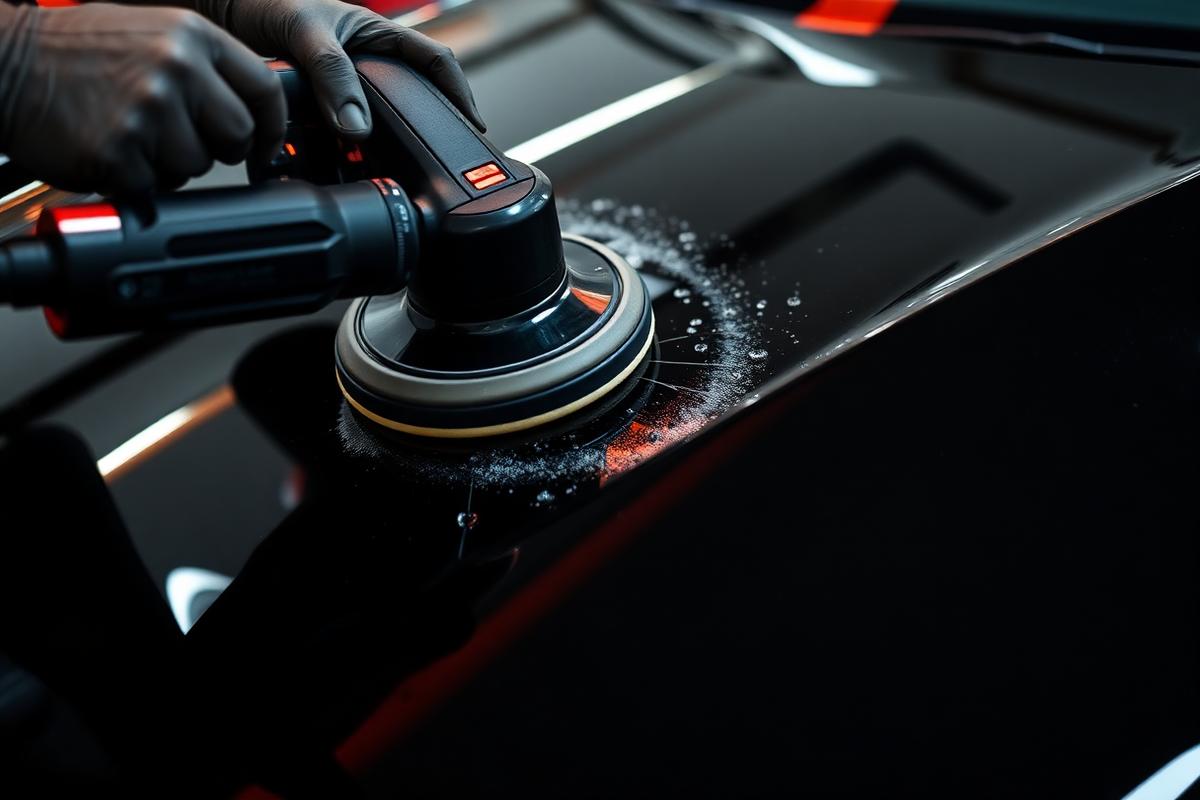 Legacy Auto Spa detailer at work